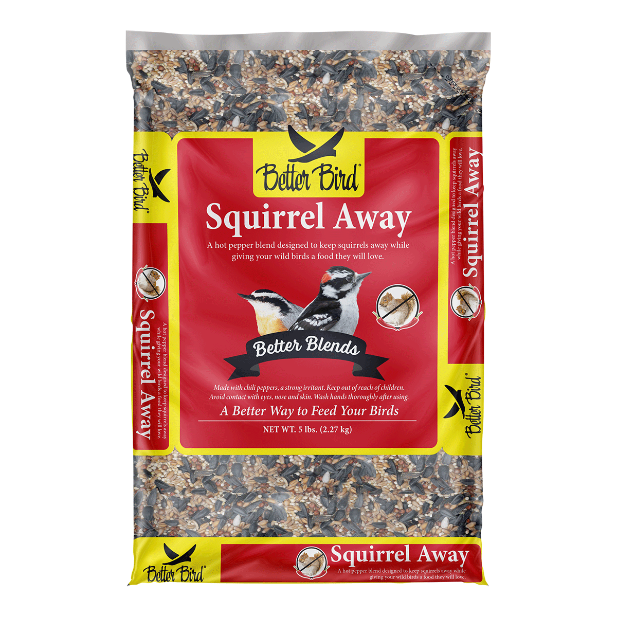 Better Bird Squirrel Away 5lb seed mix bag